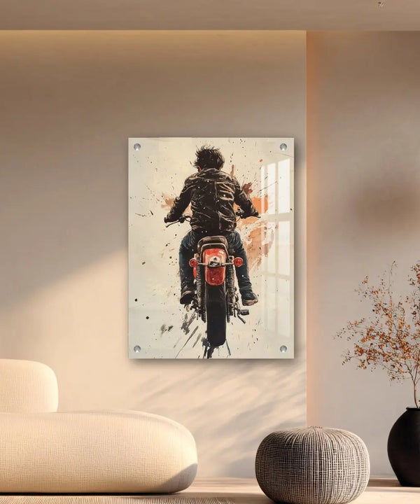 Bike Rider Acrylic Wall Art — image 7
