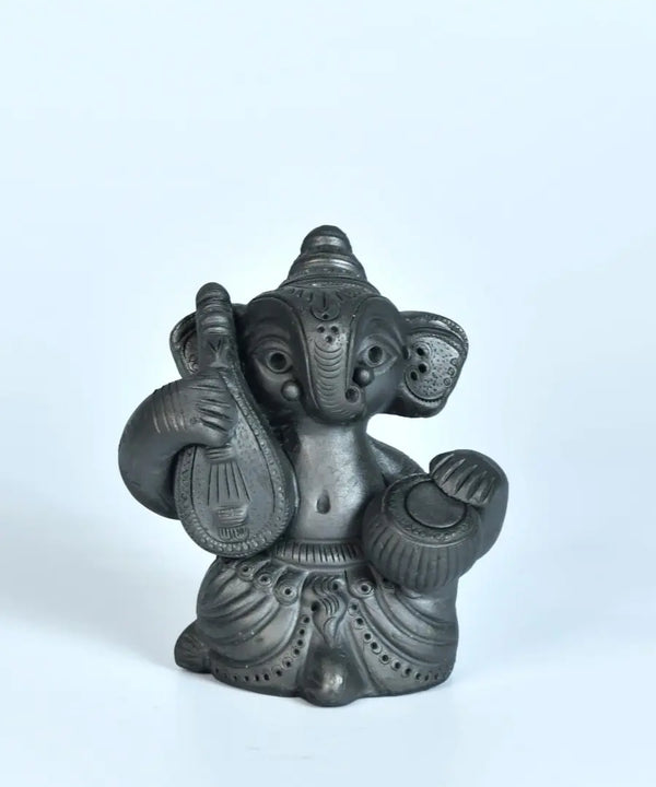 Black Ganesh Sitar & Tabla Ensemble Artisan Home Decor — image 5