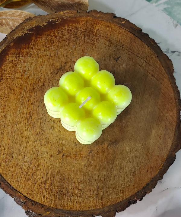 Bubble Neon Soywax Candle – Vegan, Hand-Poured, Long-Lasting Decorative Gift — main view