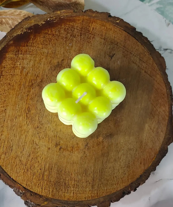 Bubble Neon Soywax Candle – Vegan, Hand-Poured, Long-Lasting Decorative Gift — main view
