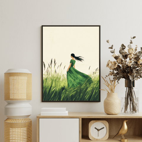 Chitran Lady in Verdant Pastures