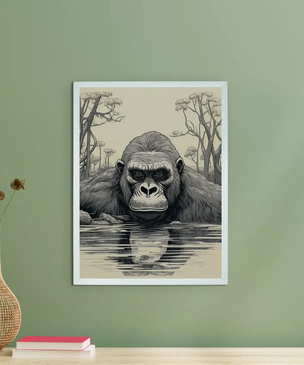 Connect with Nature: Sowpeace Handcrafted Jungle Wall Art – Premium Indian-Inspired Canvas Print for Stylish Interiors — image 4