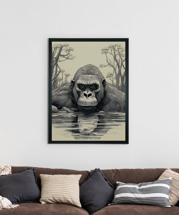 Connect with Nature: Sowpeace Handcrafted Jungle Wall Art – Premium Indian-Inspired Canvas Print for Stylish Interiors — image 3