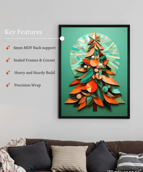 Dazzle Your Holiday: Premium Sowpeace Xmas Canvas Prints – Handcrafted Indian-Inspired Art for Elegant Festive Decor — image 6