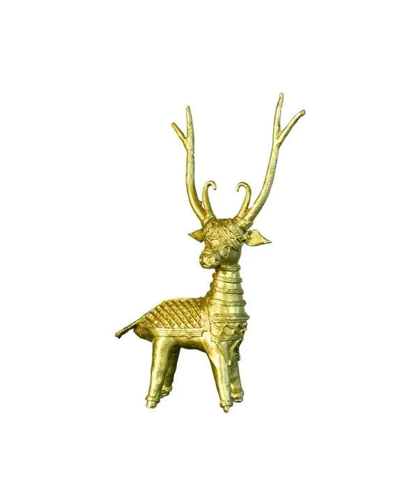 Dhokra Deer Brass Tabletop — image 7