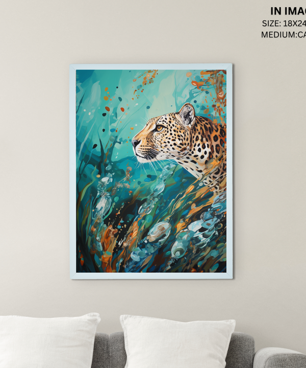 Sowpeace Harmony: Find Your Handcrafted Abstract Leopard – Premium Indian-Inspired Canvas Art for Stylish Home Interiors — image 5