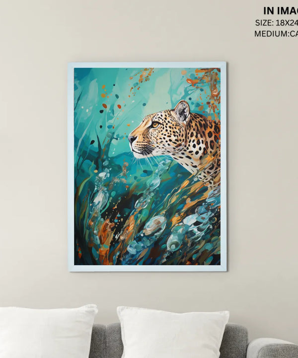 Sowpeace Harmony: Find Your Handcrafted Abstract Leopard – Premium Indian-Inspired Canvas Art for Stylish Home Interiors — image 5