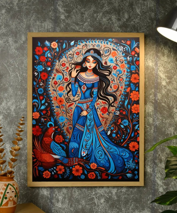 Discover Inner Peace: Sowpeace Handcrafted Flower Aura Art – Premium Indian-Inspired Canvas Print for Elegant Home Decor — image 4