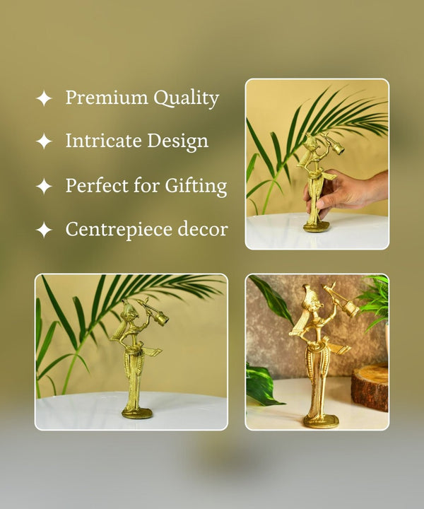 Dokra Boul: Brass Tabletop Art Decor — image 3
