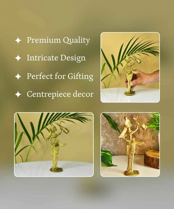 Dokra Boul: Brass Tabletop Art Decor — image 3