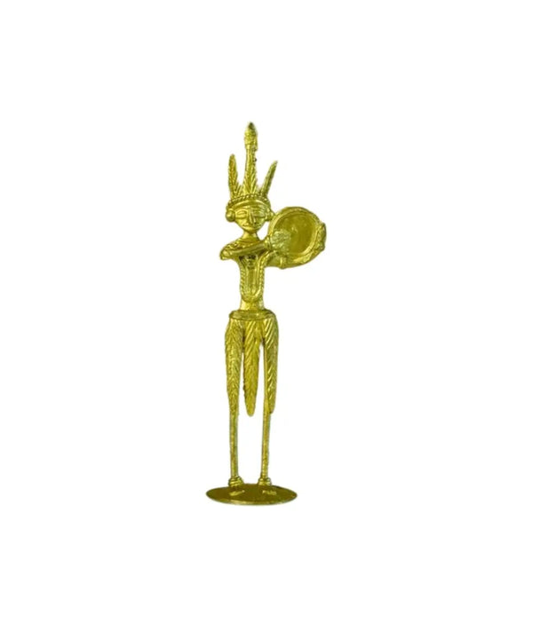 Dokra Drummer: Artisan Brass Tabletop Decor Masterpiece — image 7