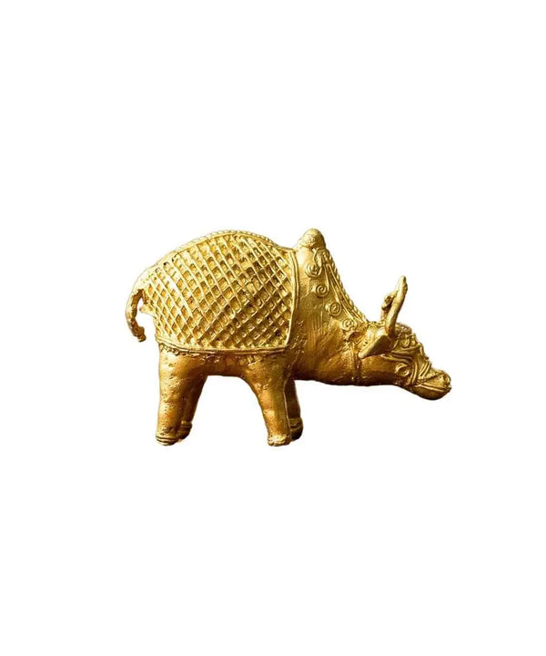 Dokra Ox: Brass Tabletop Masterpiece for Unique Home Decor — image 7