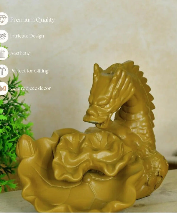 Dragon Smoke Fountain by Sowpeace - Beautiful Resin Showpiece for Home Decor — image 5