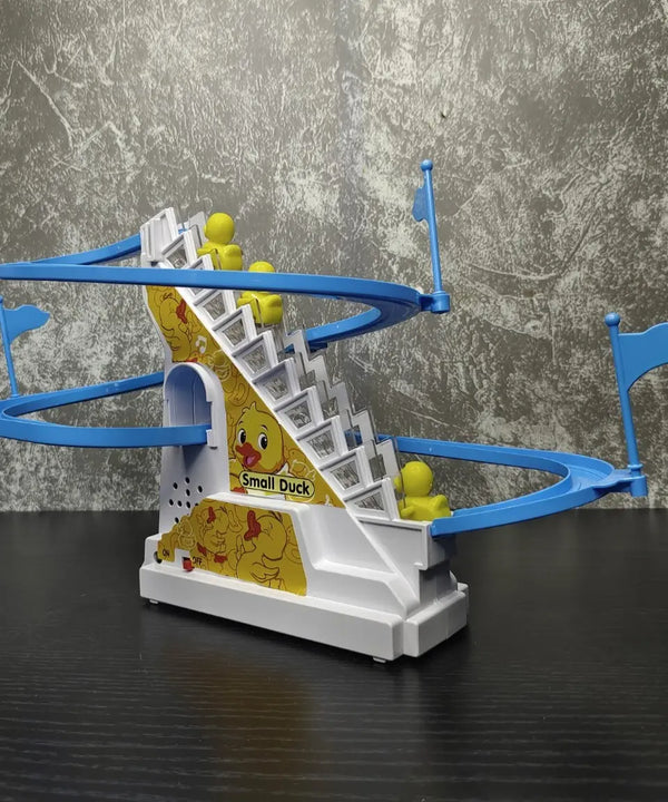 SOWPEACE Duck Slide Toy Set – Automatic Stair Climbing Ducklings with Lights & Music — image 5