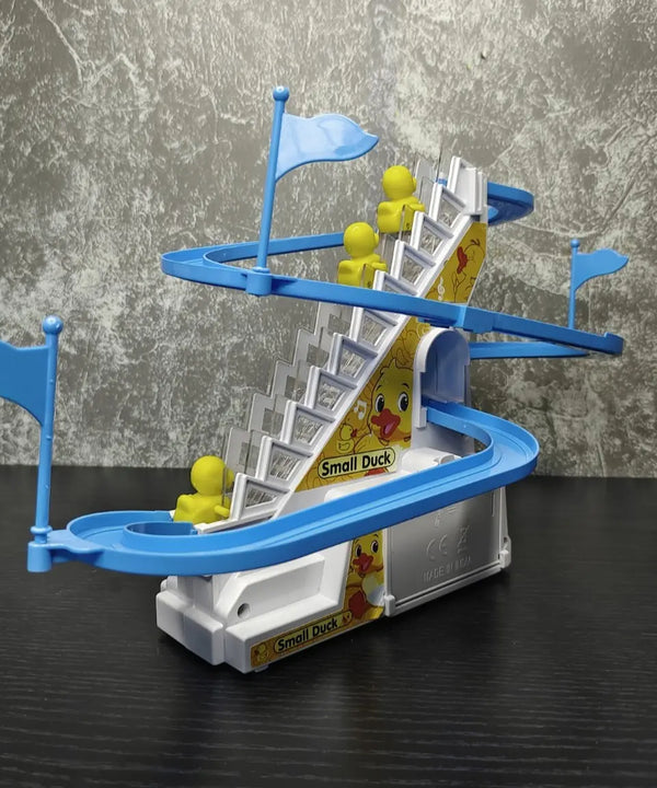 SOWPEACE Duck Slide Toy Set – Automatic Stair Climbing Ducklings with Lights & Music — image 6