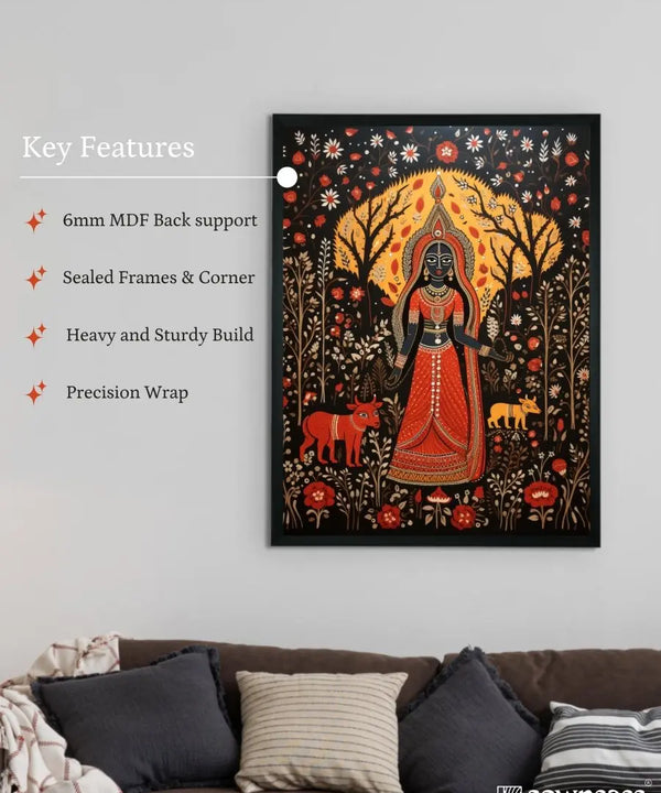 Find Your Flame: Sowpeace Handcrafted Abstract Print – Premium Indian-Inspired Canvas Art for Stylish Home Interiors — image 6