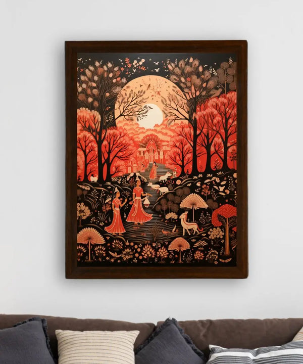 Find Your Rural Harmony: Sowpeace Handcrafted Canvas Prints – Premium Indian-Inspired Art for Elegant Home Decor — image 3