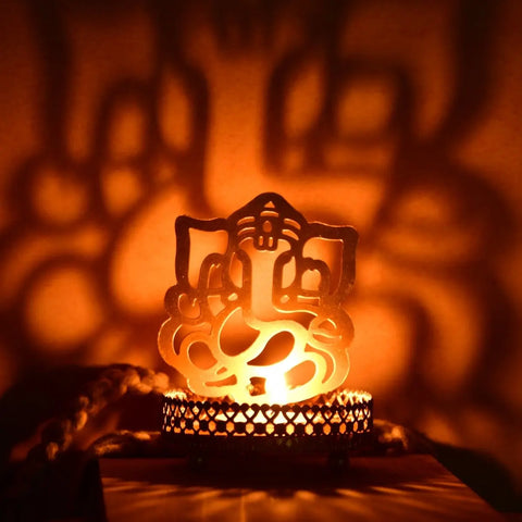 Ganesh Shadow Art - Mordern Indian Decor by Sowpeace