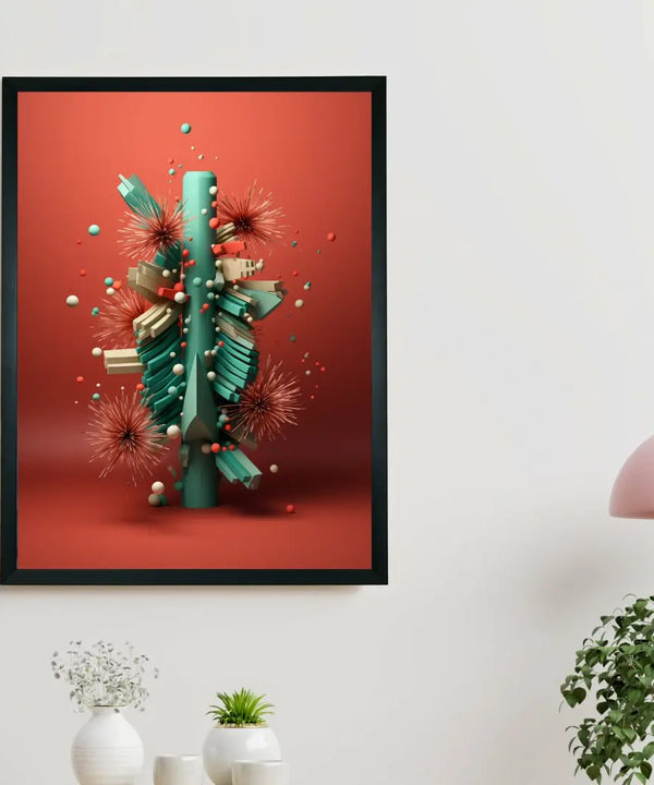 Global Chill: Sowpeace Premium Abstract Winter Canvas Prints – Handcrafted Indian-Inspired Art for Elegant Winter Decor — image 2