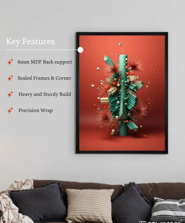 Global Chill: Sowpeace Premium Abstract Winter Canvas Prints – Handcrafted Indian-Inspired Art for Elegant Winter Decor — image 6