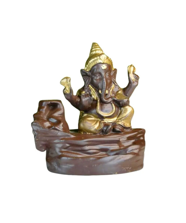 Golden Ganesh Resin Tabletop Decor by Sowpeace - Unique Home Showpiece — image 7