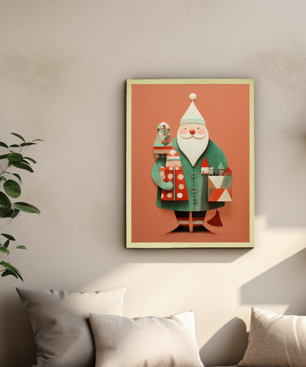Sowpeace Santa: Premium Gifting Hope Canvas Prints – Handcrafted Indian-Inspired Art for Stylish Holiday Home Decor — image 4