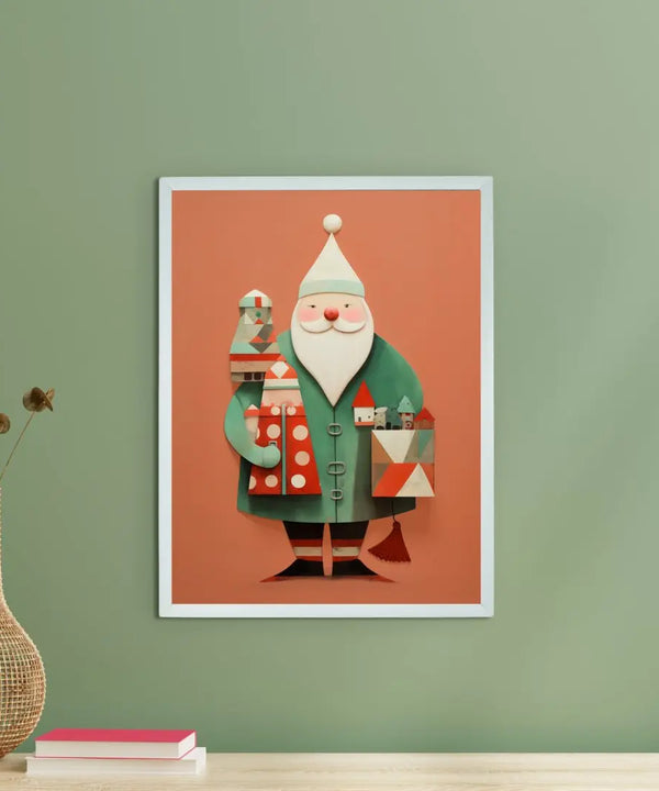 Sowpeace Santa: Premium Gifting Hope Canvas Prints – Handcrafted Indian-Inspired Art for Stylish Holiday Home Decor — main view