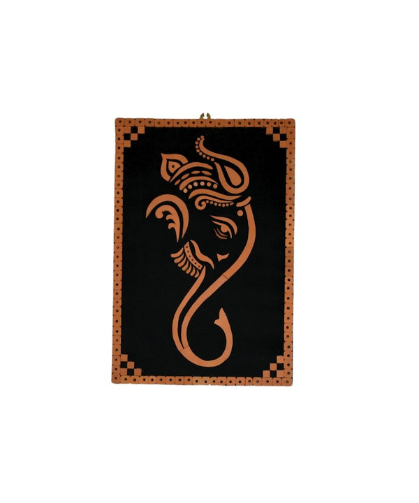 Handcrafted Abstract terracotta Ganesh Wall Art: Unique Home Decor — image 7