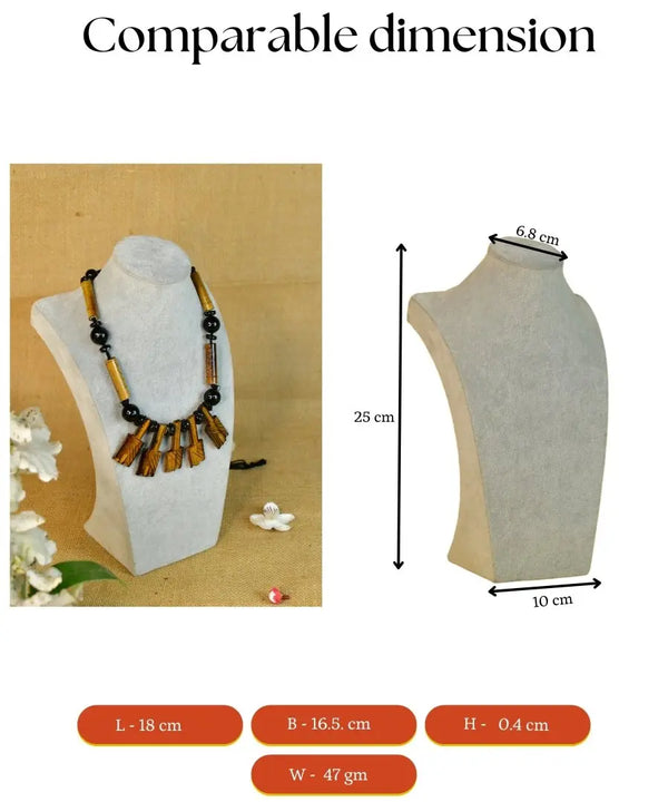 Handcrafted Bamboo Necklace with Hammer Figures by Sowpeace — image 6