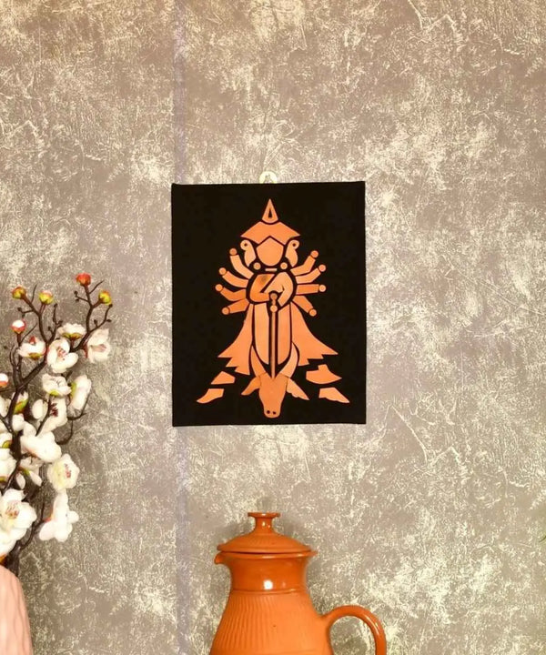 Handcrafted Terracotta Durga Wall Art: Home Decor — image 2