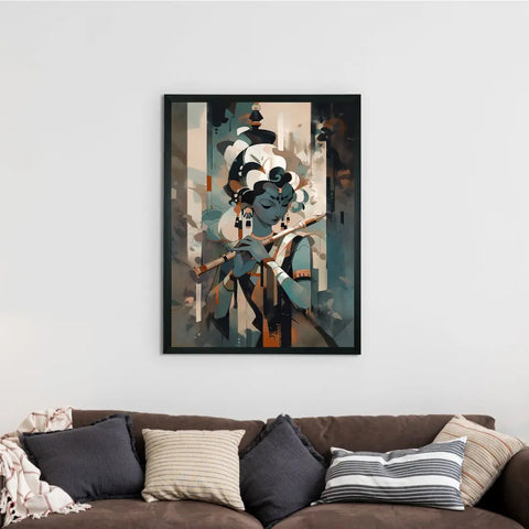 Sowpeace's Handcrafted Lord Krishna Abstract Wall Art
