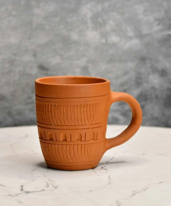 Rustic Terracotta Coffee Mug: Home Decor & Kitchen Delight — image 2