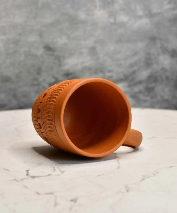 Rustic Terracotta Coffee Mug: Home Decor & Kitchen Delight — image 6