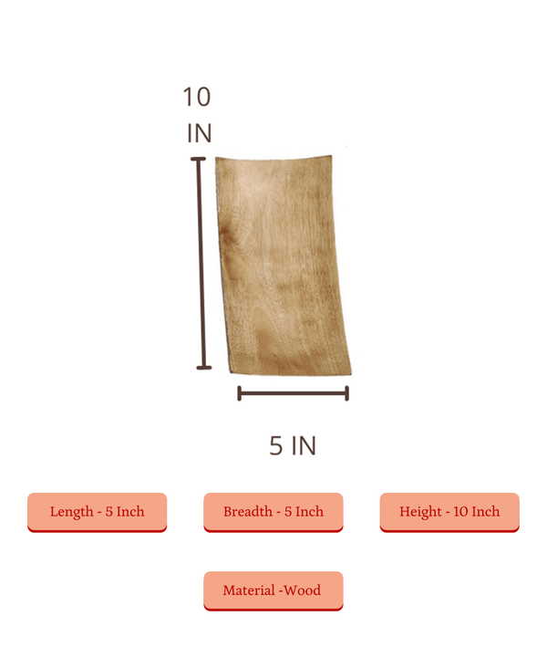 Sowpeace 10-Inch Acacia Wood Tray - Traditional Design — image 5
