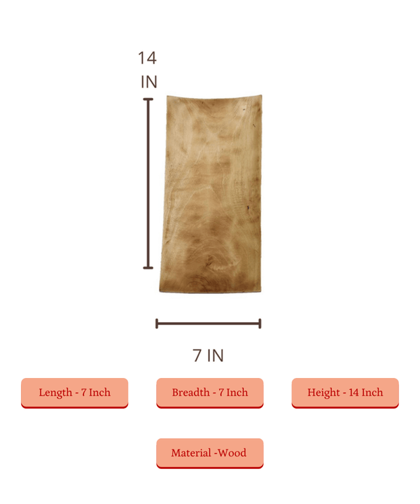 Sowpeace 14-Inch Elegant Acacia Wood Tray — image 5