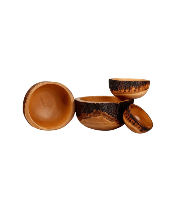 Sowpeace 6-Inch Natural Acacia Wood Round Bowl — image 4