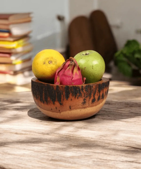 Sowpeace 8-Inch Traditional Acacia Wood Round Bowl — image 3