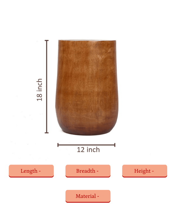 Sowpeace Acacia Wood Artisan Sitting Stool — image 6