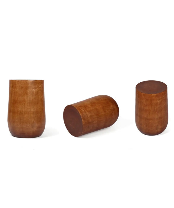 Sowpeace Acacia Wood Artisan Sitting Stool — image 5