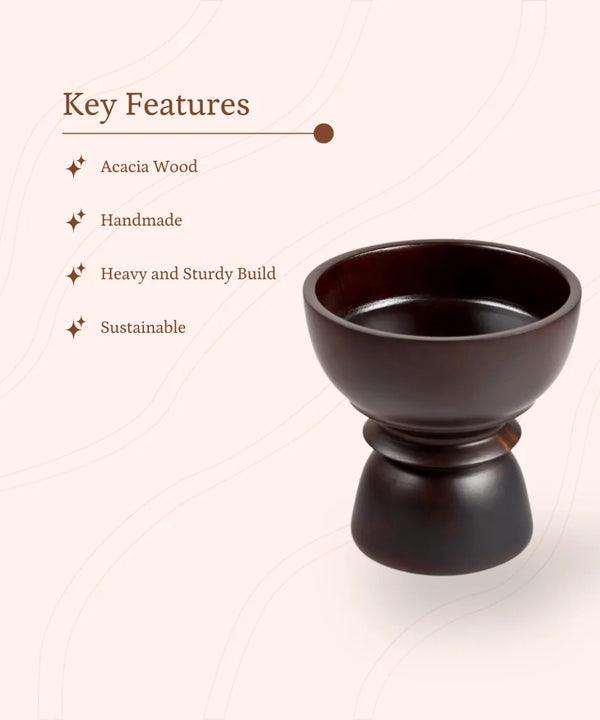 Sowpeace Acacia Wood Multipurpose Decor Bowl — image 2