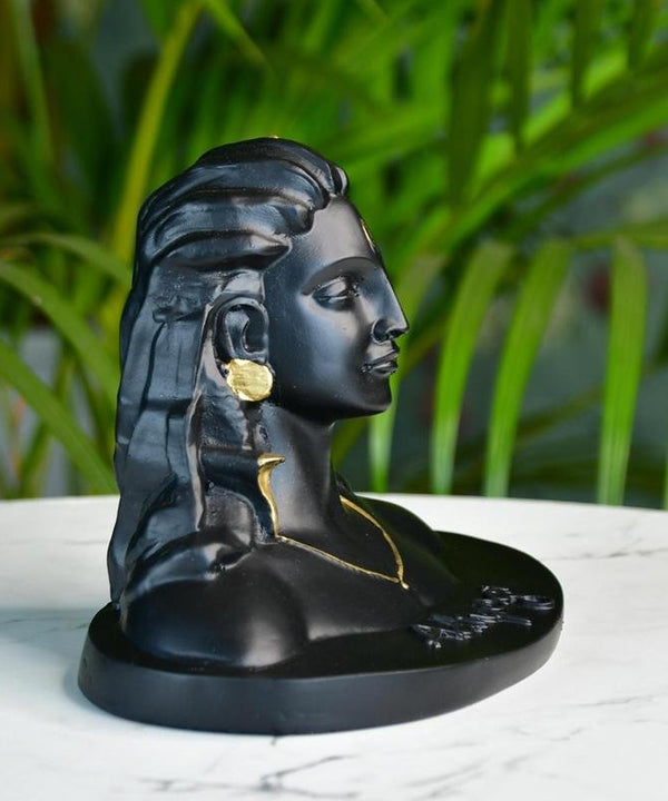 Sowpeace Adiyogi Shiva Statue 5 Inch | Black Idol for Meditation, Home Décor & Spiritual Gift — image 6