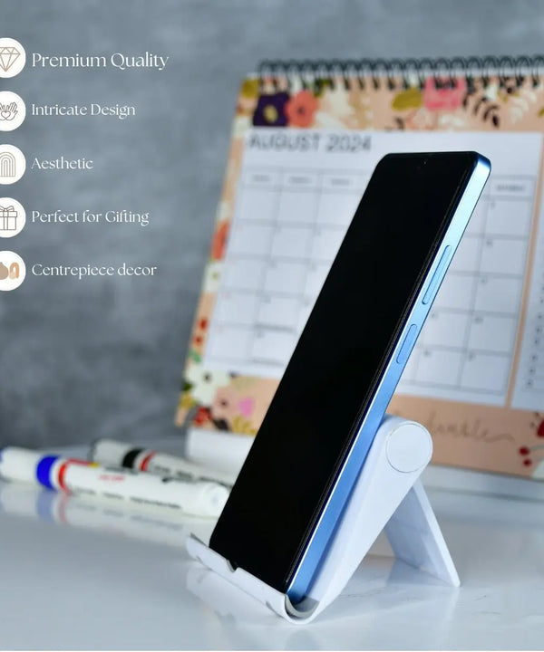 Sowpeace - Adjustable White Tablet Stand | Trendy Desk Accessory — image 3