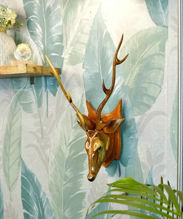 Sowpeace Artisan Wooden Deer Head: Exquisite Home Decor — image 2