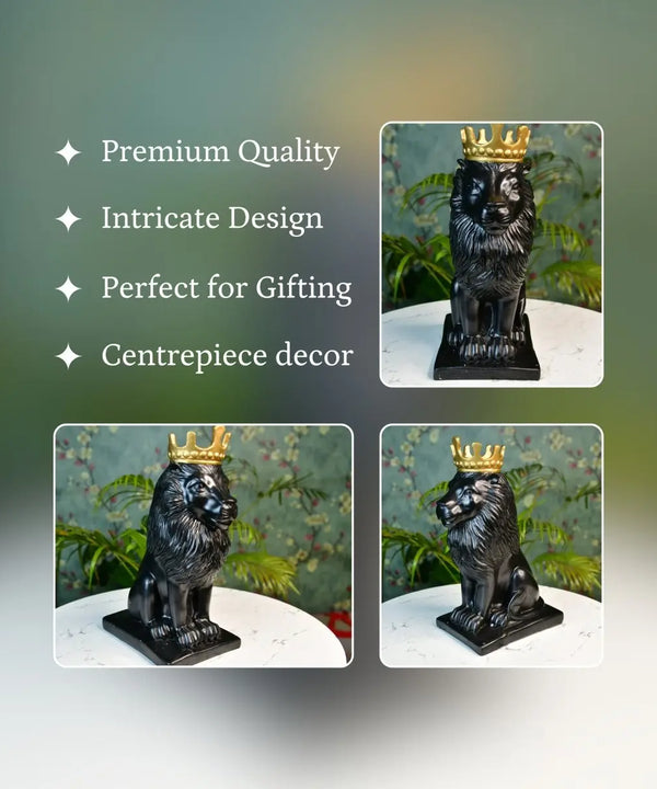 Sowpeace Black Lion Showpiece — image 3