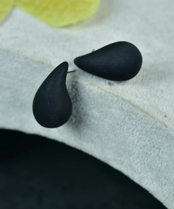 Sowpeace Black Teardrop CCB Earrings | Elegant One‑Size Lightweight Jewelry for Women & Daily Wear — main view