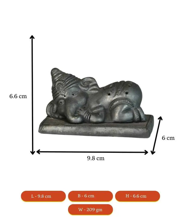 गणेश को आराम करते हुए आकर्षक रूप से डिजाइन किया गया — image 6
