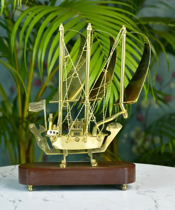 Sowpeace Brass Ship Decor — image 2