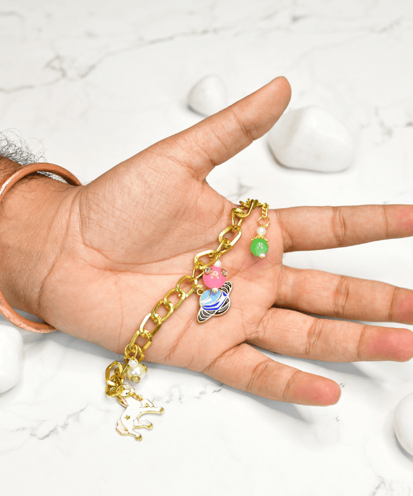 Sowpeace Cosmic Charm Bracelet | Stylish Stainless Steel One‑Size Adjustable Celestial Jewelry for Women & Men — image 3