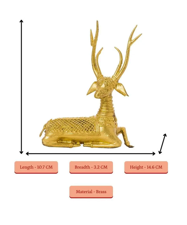 Sowpeace Dhokra Deer Sitting — image 5