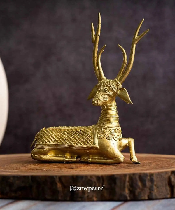 Sowpeace Dhokra Deer Sitting — image 4